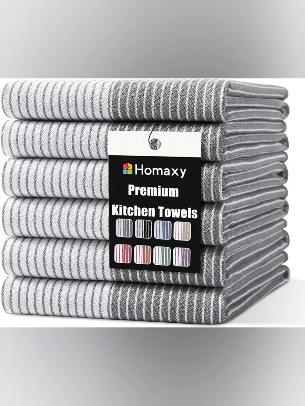 Homaxy Premium 100% Cotton Kitchen Towels 18